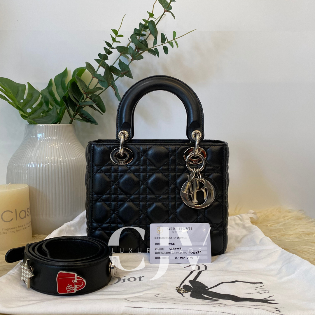 Lady Dior Small ABC Black