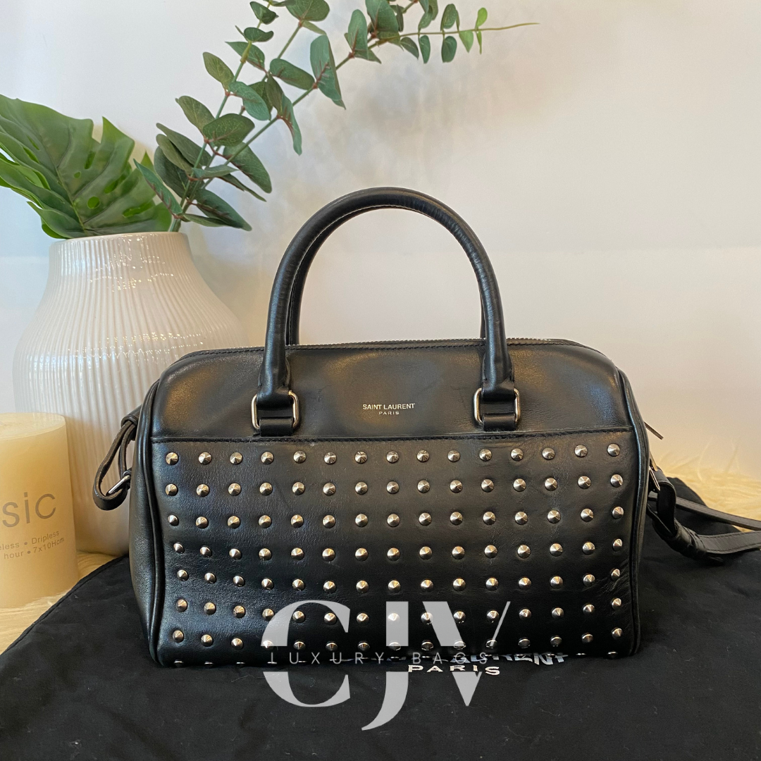 YSL Baby Duffle Studded Black