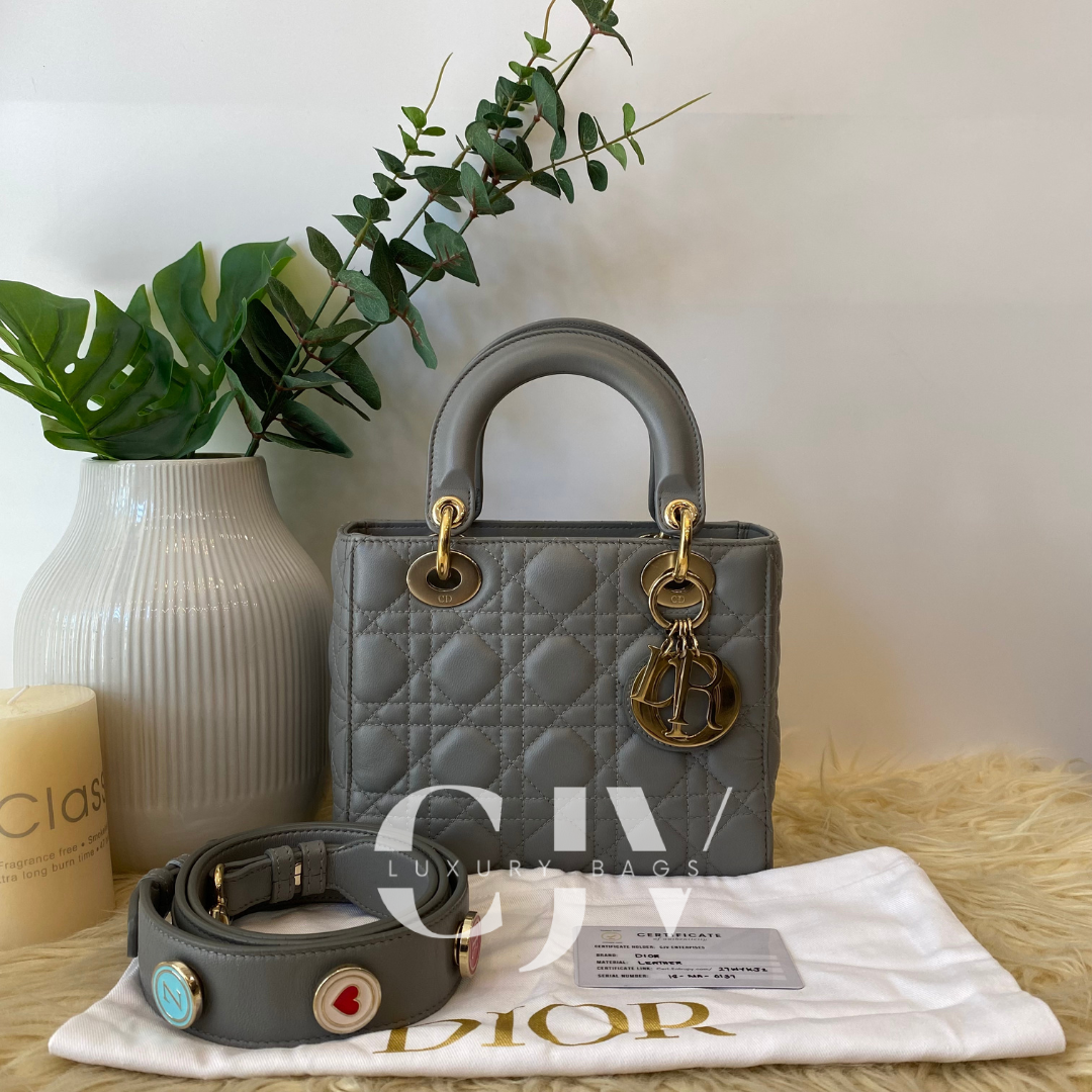 Lady Dior Small ABC Gray