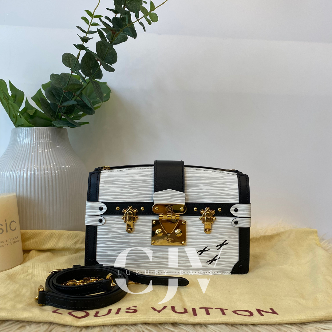 LV Trunk Clutch White