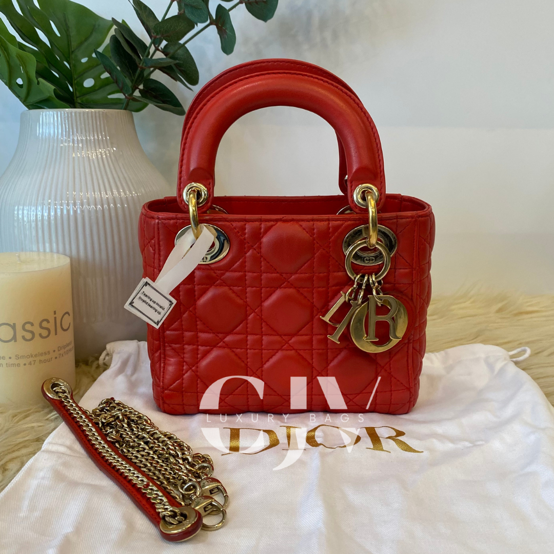 Lady Dior Mini Red