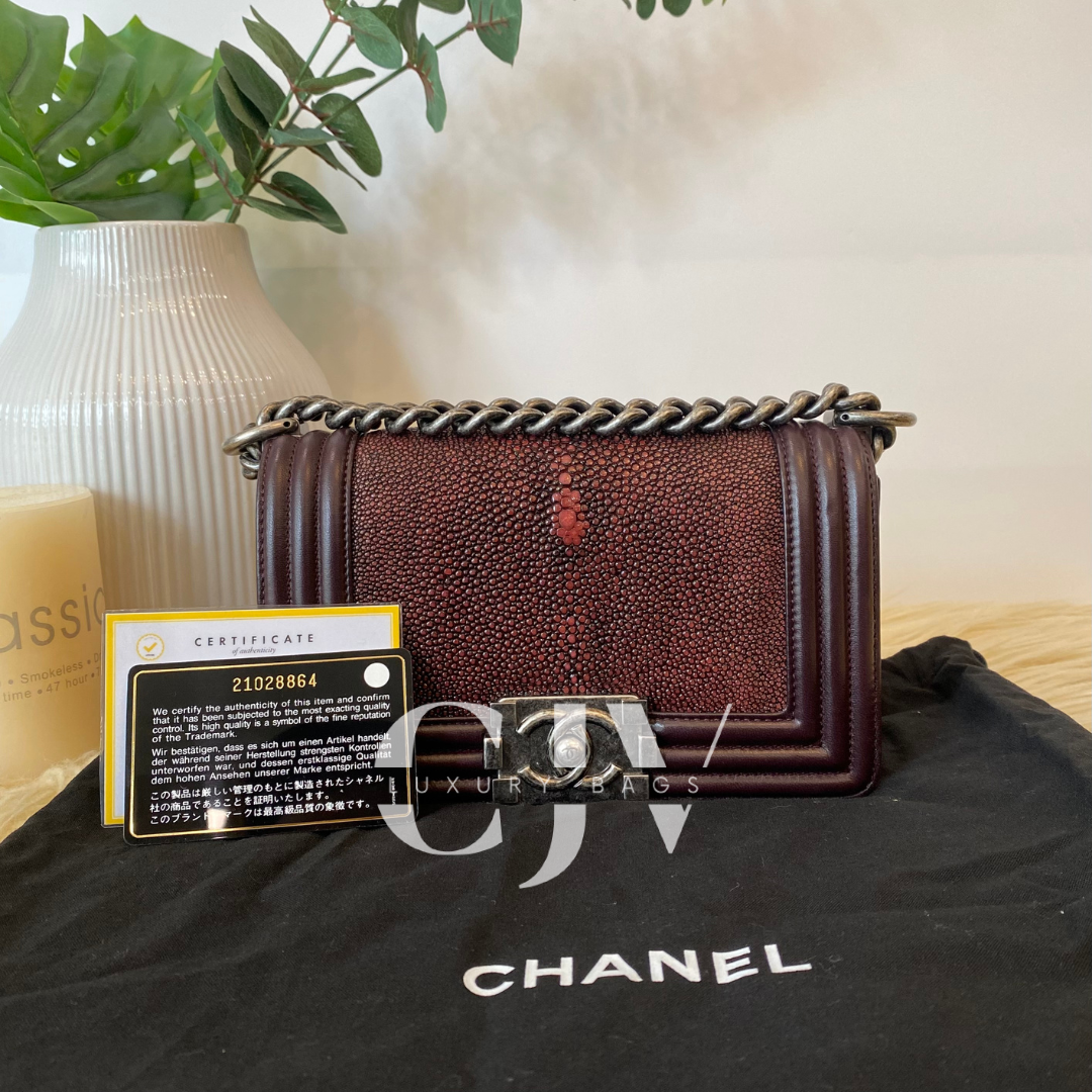 Chanel Leboy Small Stingray Purple