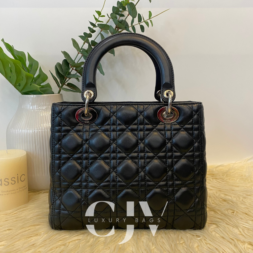 Lady Dior Medium Black SHW