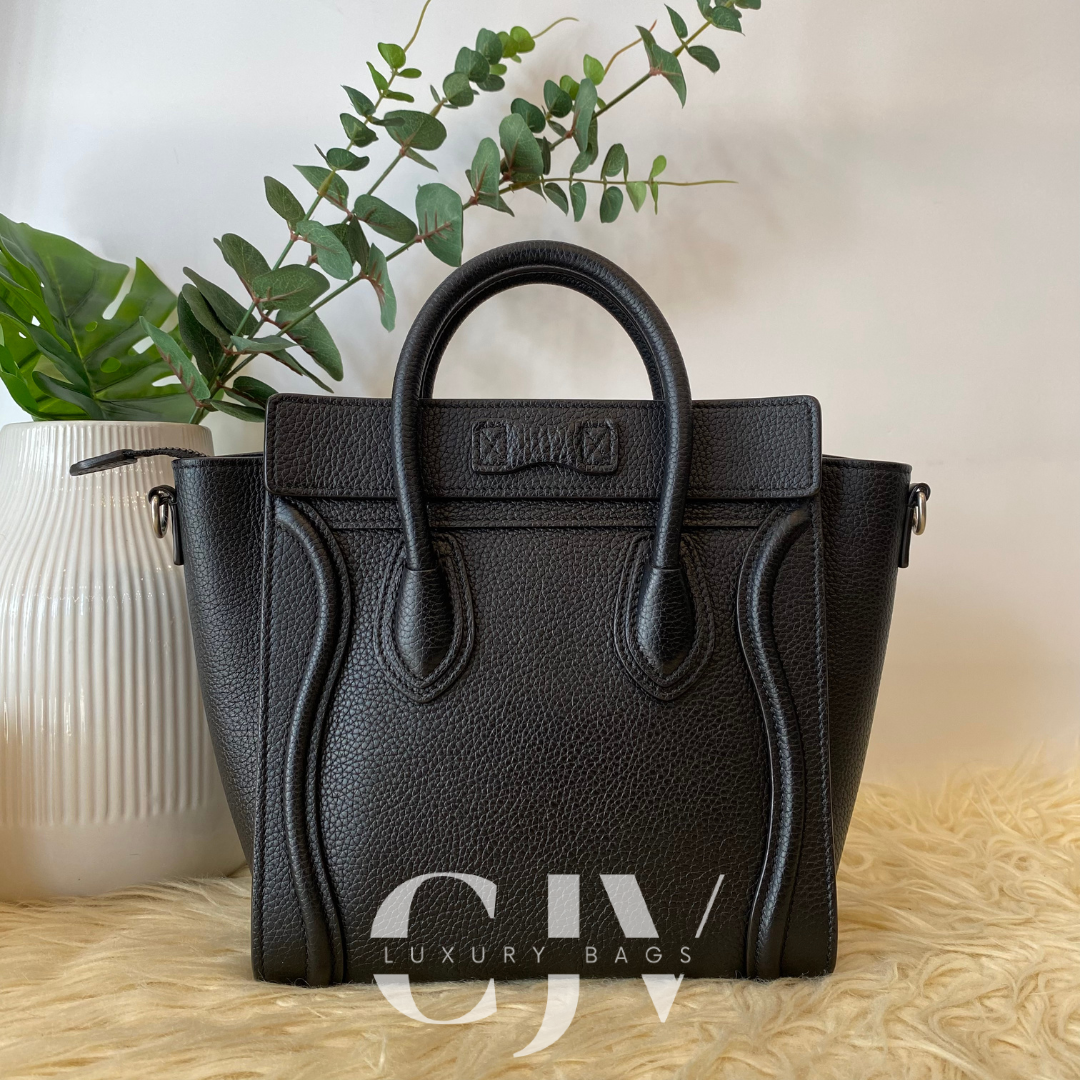 Celine Luggage Nano Black