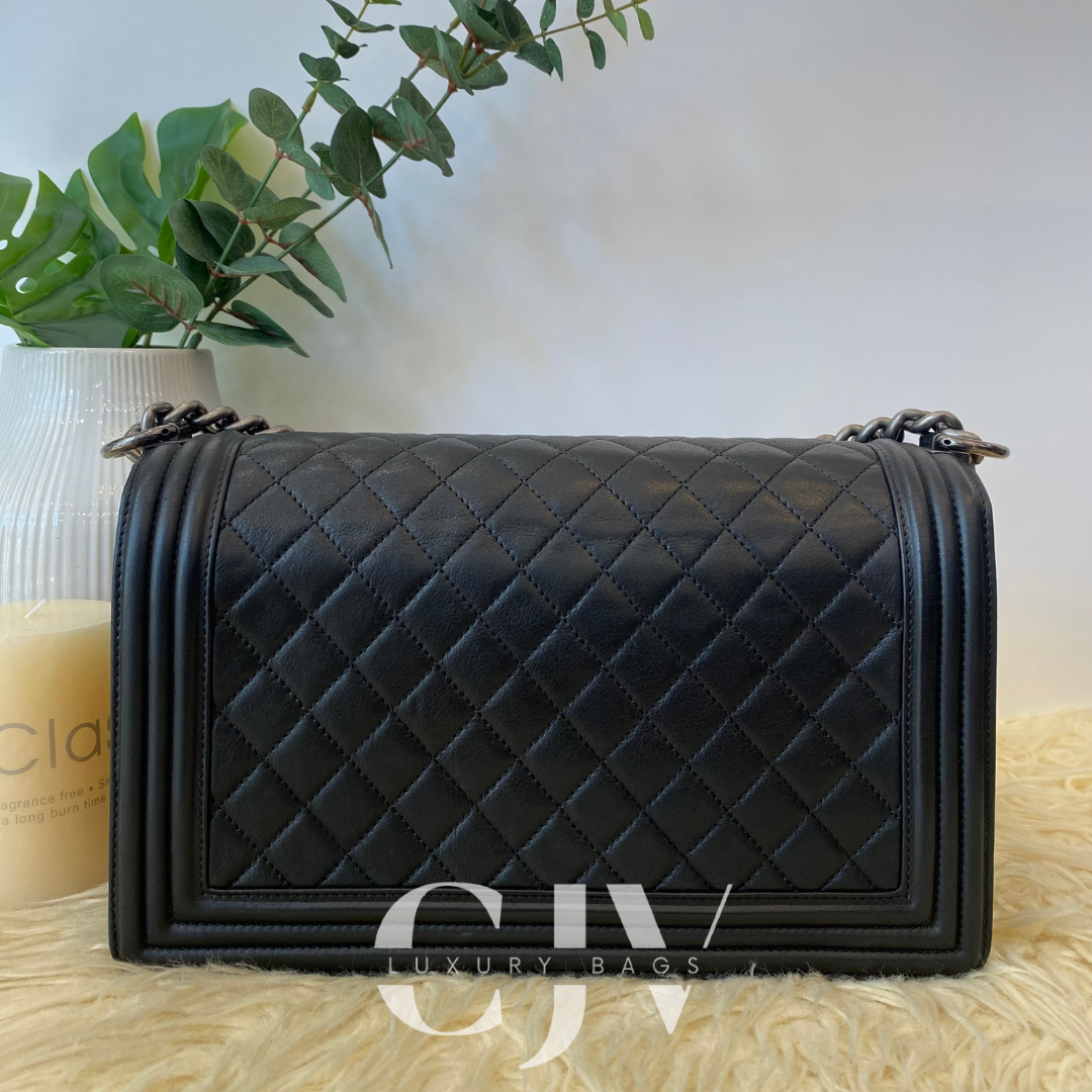 Chanel Leboy New Medium Black RHW (S19)