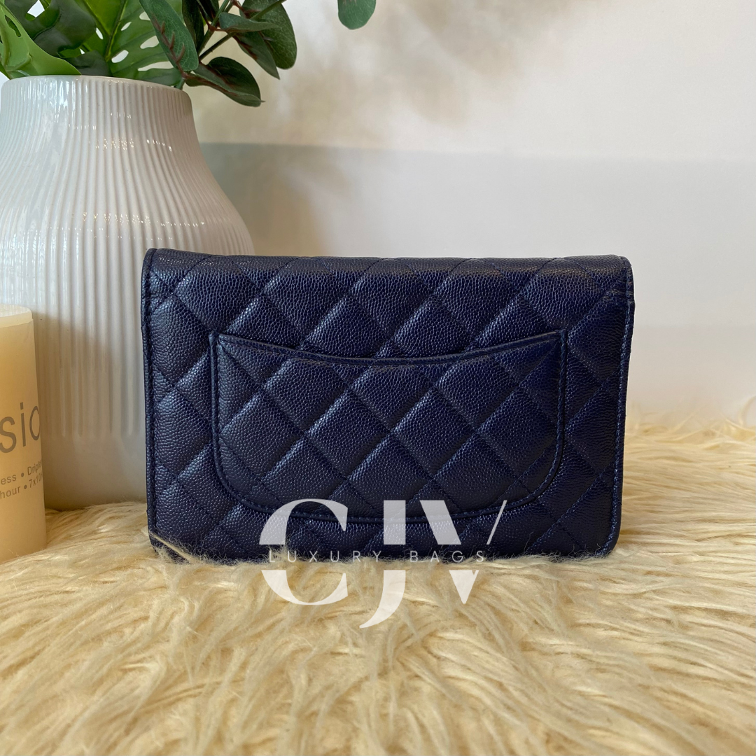 Chanel Woc Navy Blue Caviar