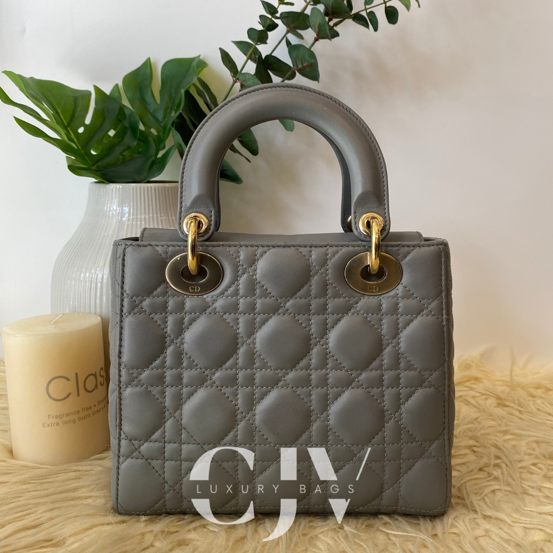 Lady Dior Small ABC Gray