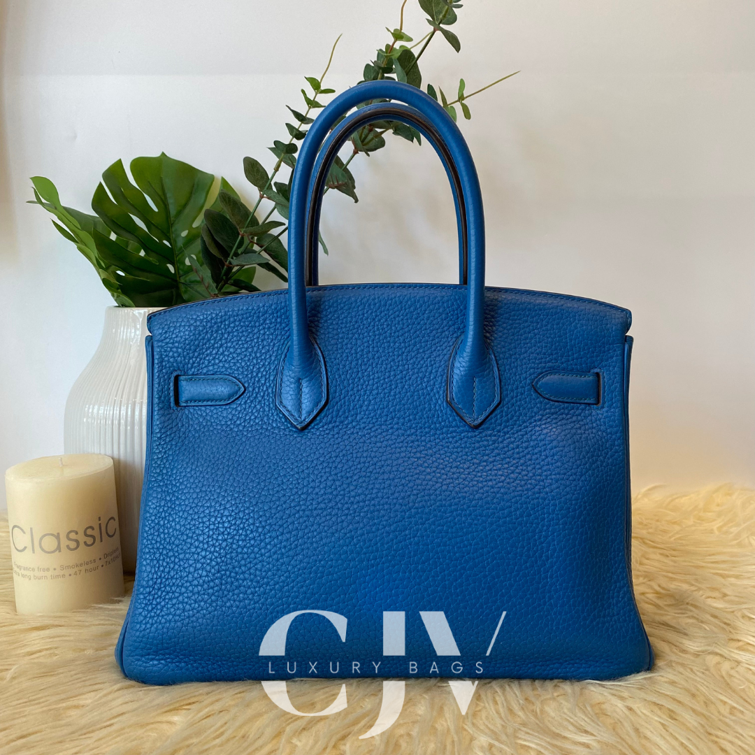 Hermes Birkin 30 Blue SHW