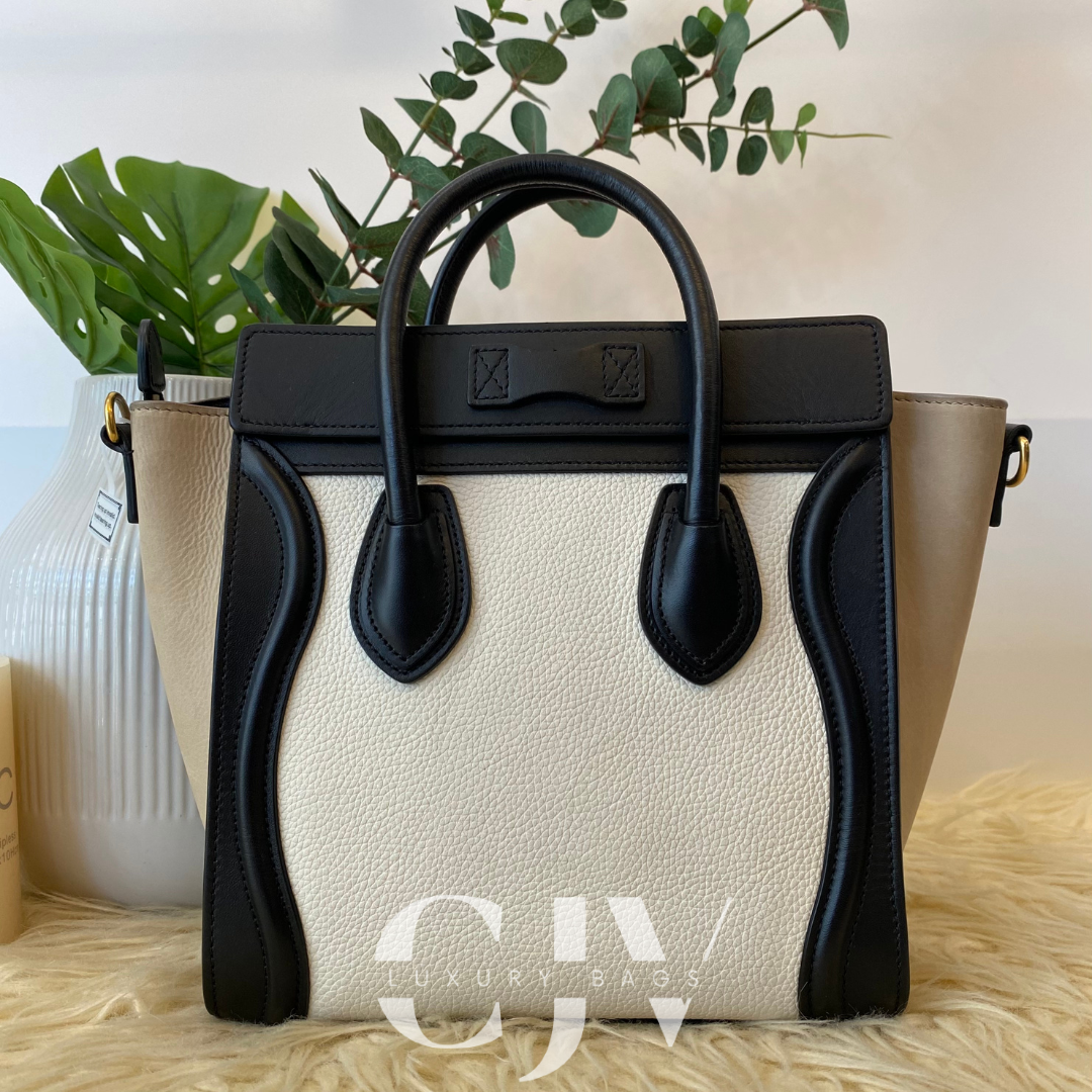 Celine Luggage Nano Tricolor