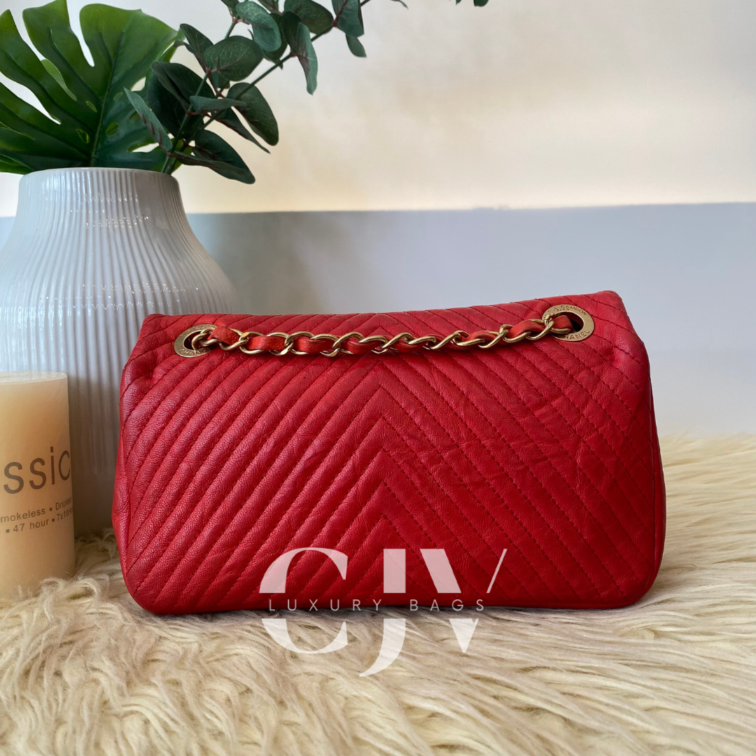 Chanel Medallion Charm Flap Red