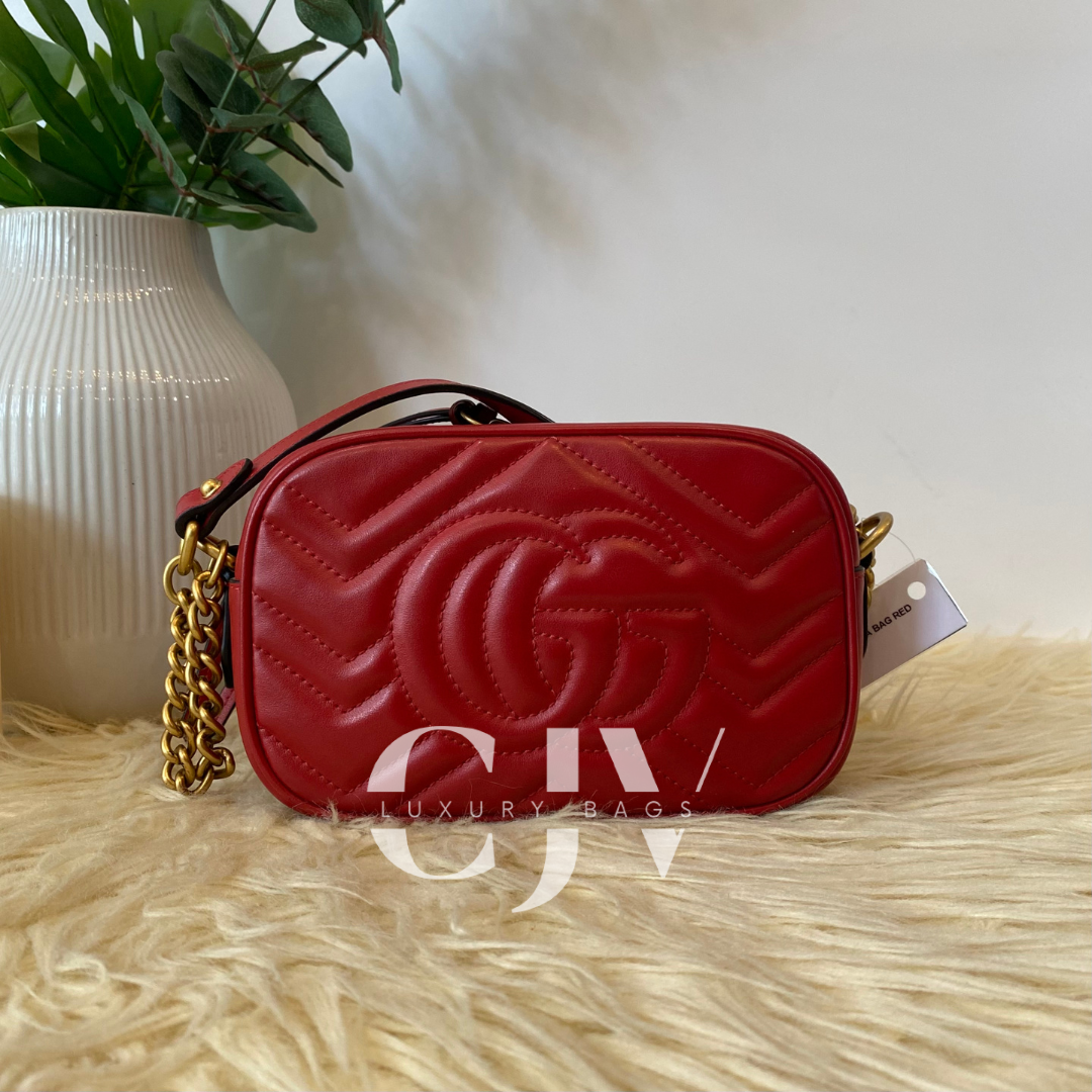 Gucci Marmont Camera Bag Red