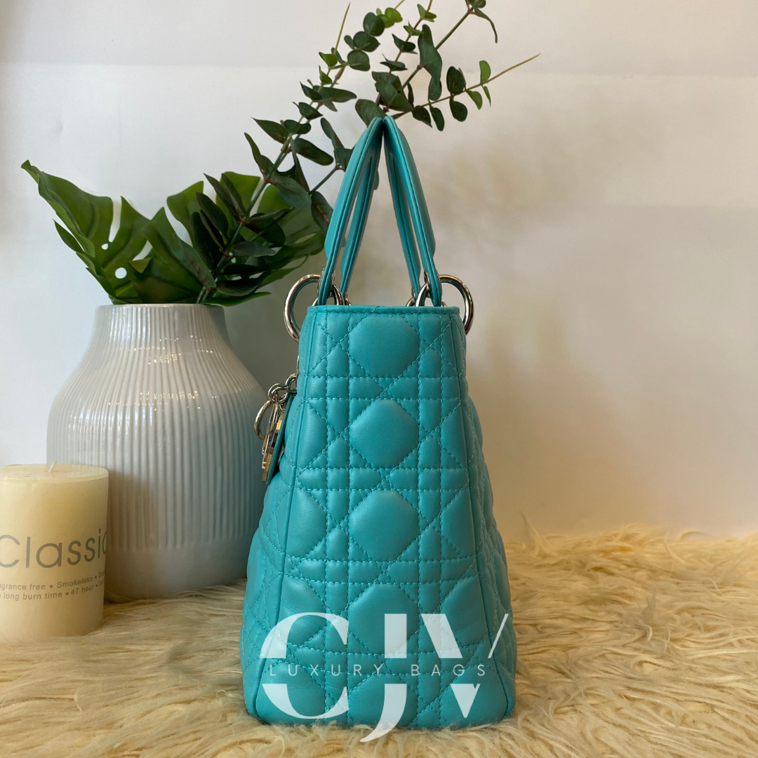 Lady Dior Medium Teal