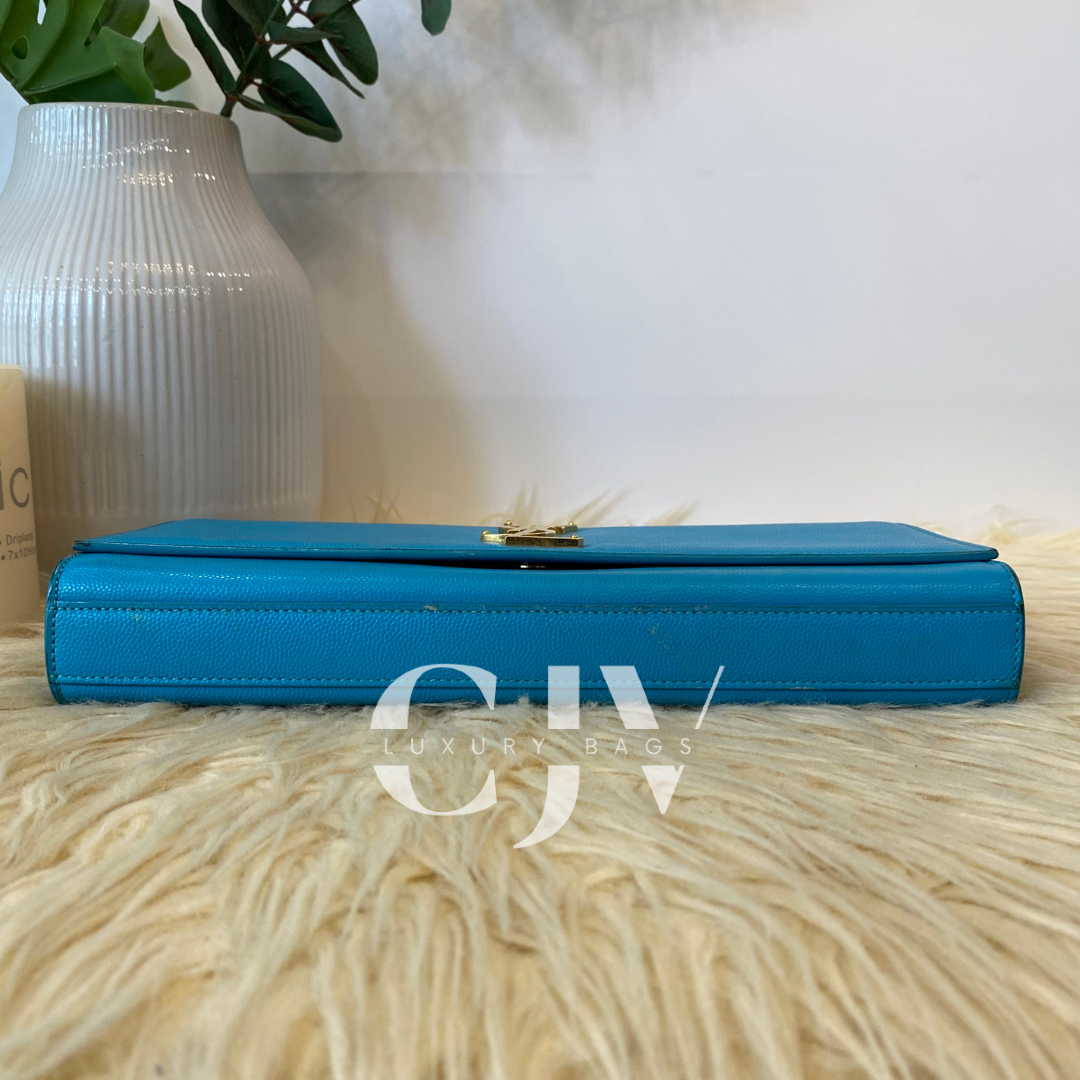 YSL Kate Clutch Turquoise