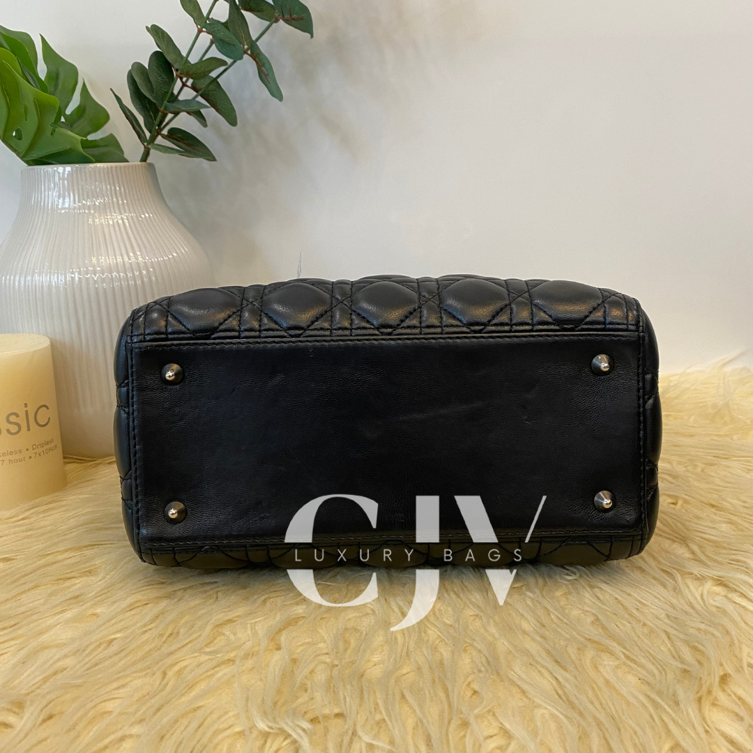 Lady Dior Medium Black SHW