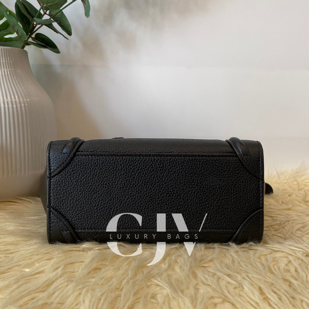 Celine Luggage Nano Black