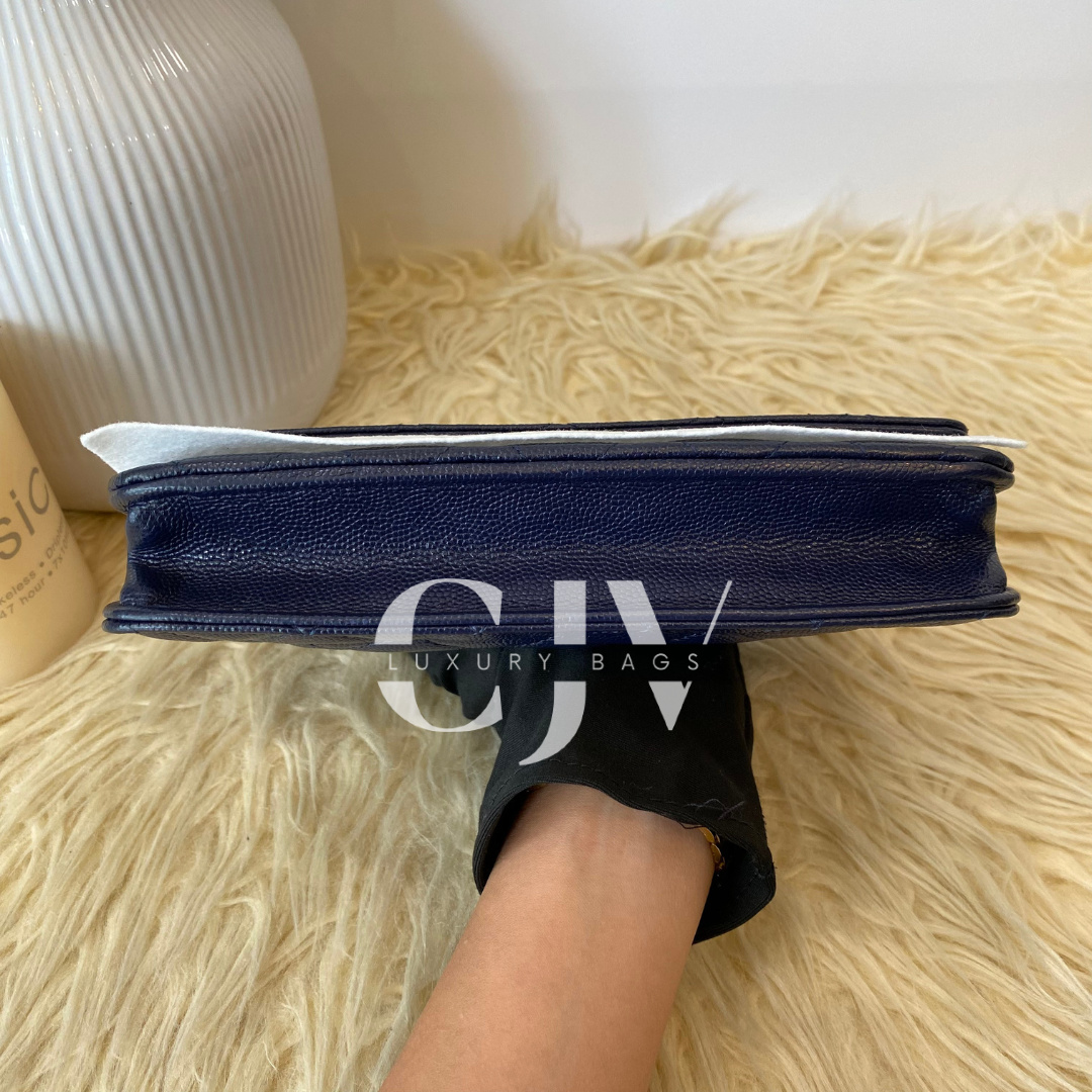 Chanel Woc Navy Blue Caviar