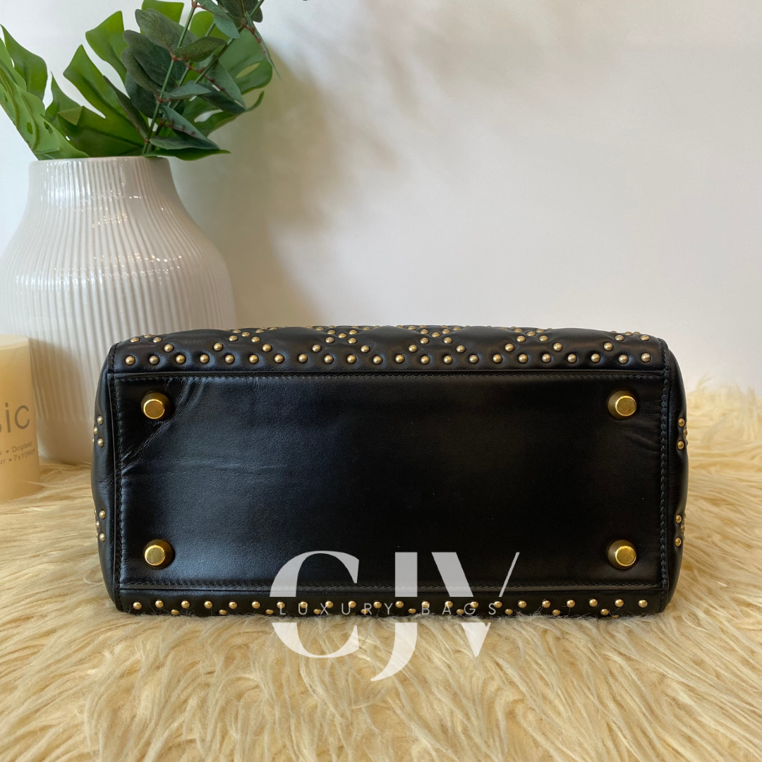 Lady Dior Studded Black