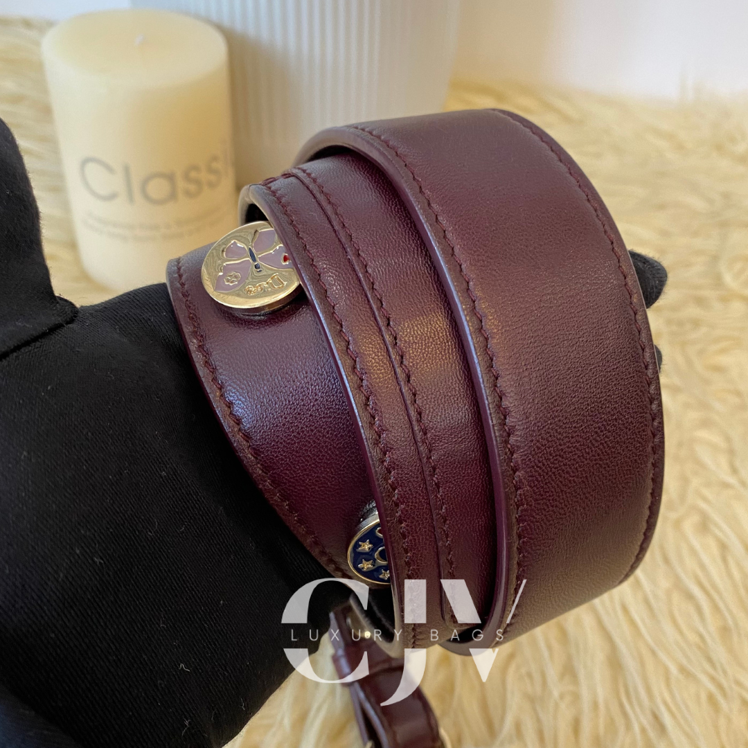 Lady Dior Small ABC Maroon