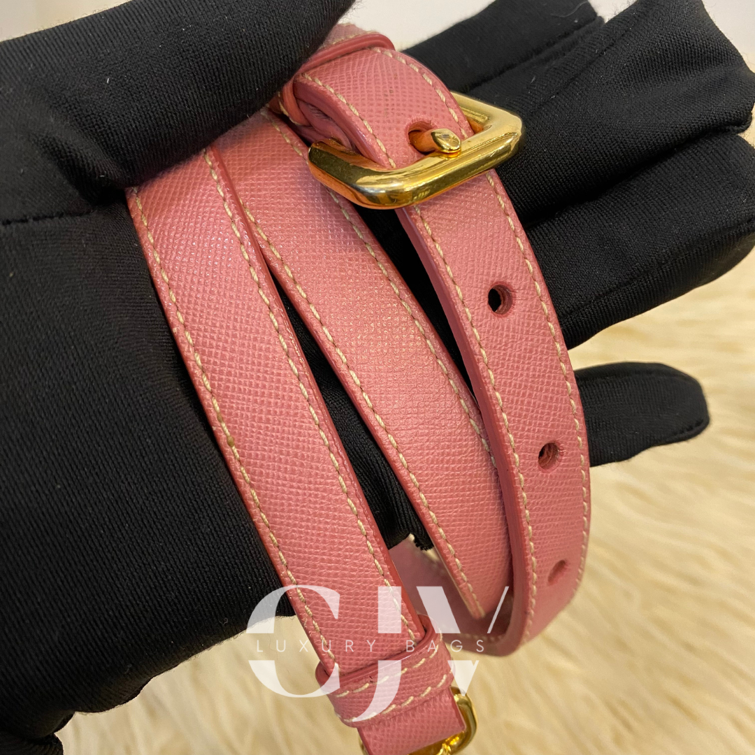 Prada Tessuto Nylon Two Way Pink