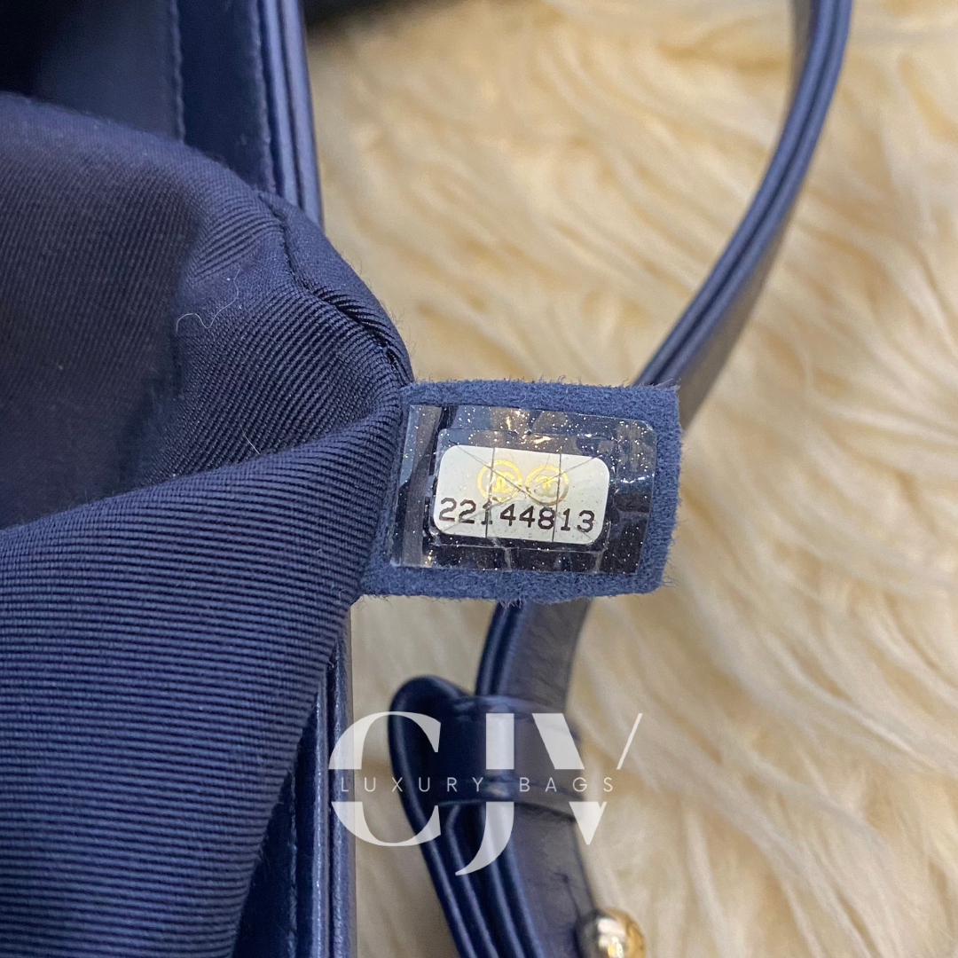 Chanel Leboy New Medium Midnight Blue Lambskin