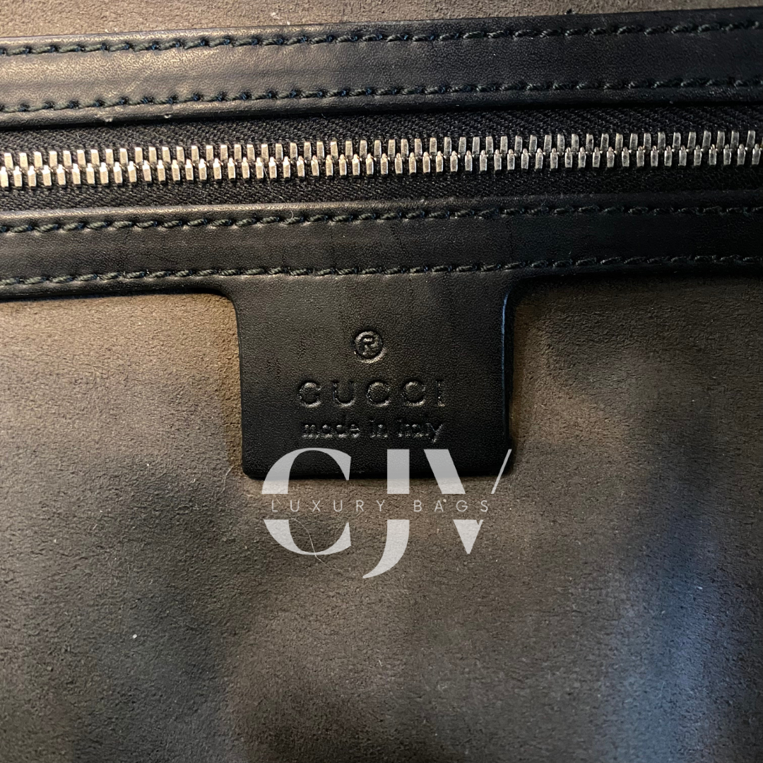 Gucci Web Wristlet Clutch GG Coated