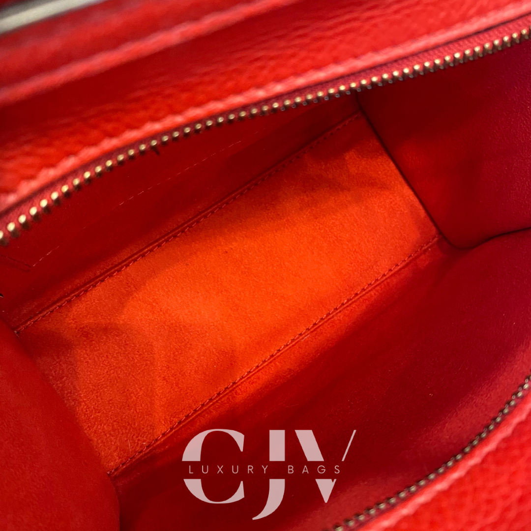 Celine Luggage Nano Red